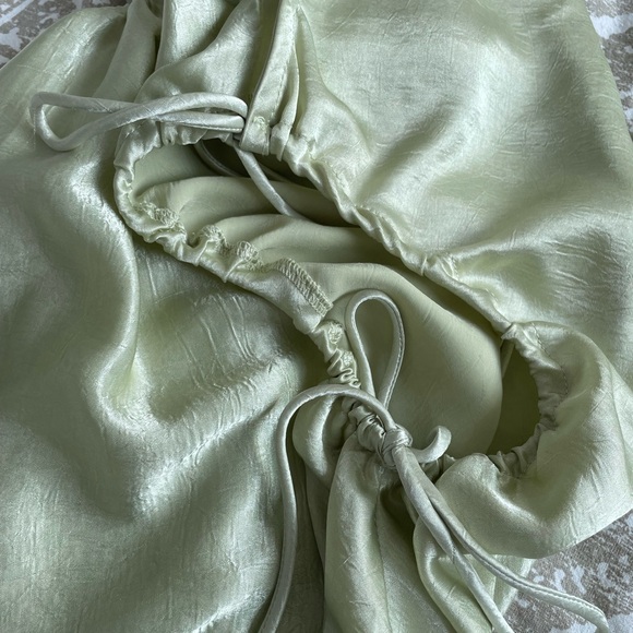 Mint Green Sheer Dress Size Medium - Picture 7 of 9